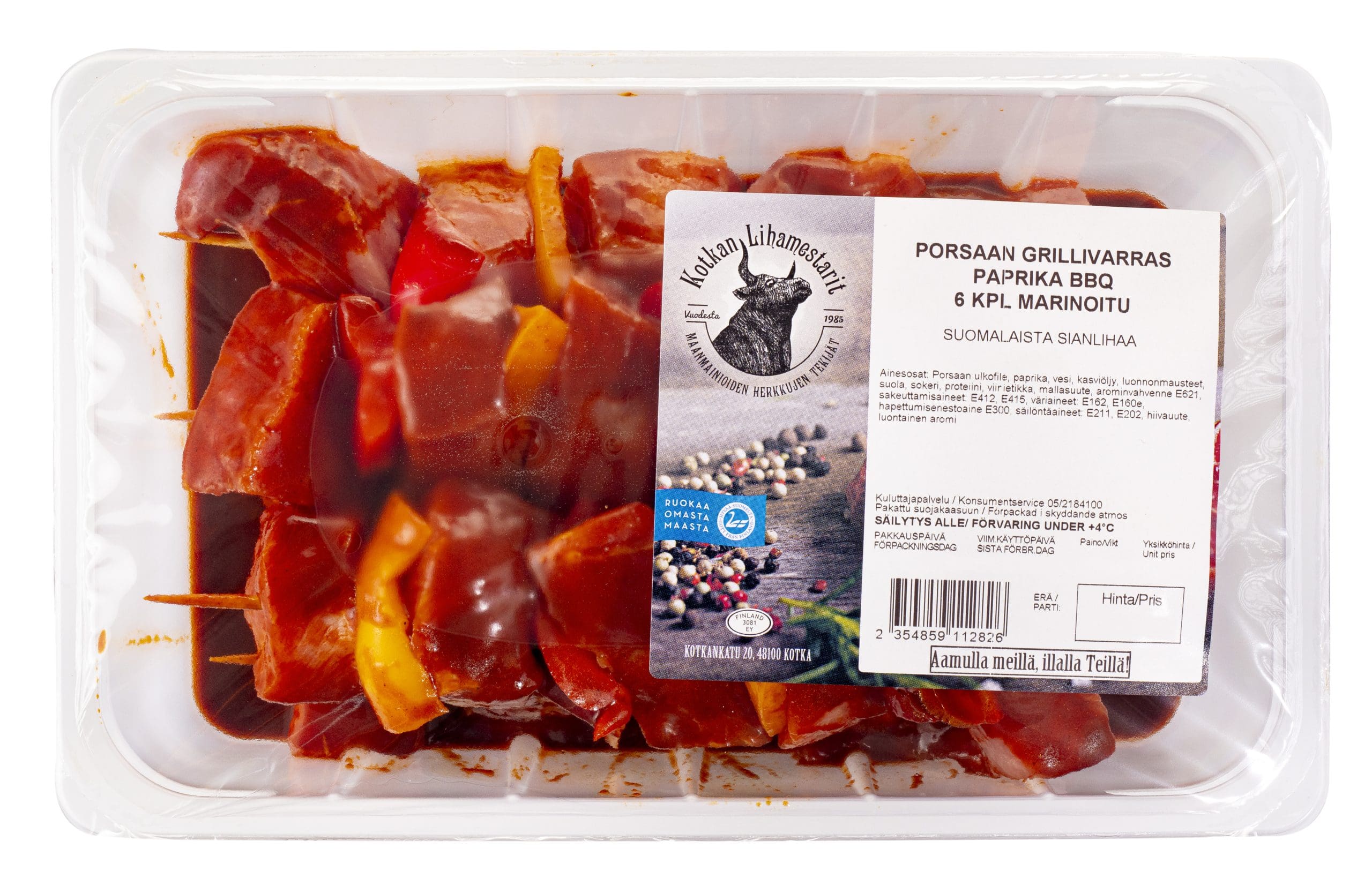 Featured image for “Porsaan grillivarras paprika BBQ 5 kpl, marinoitu”